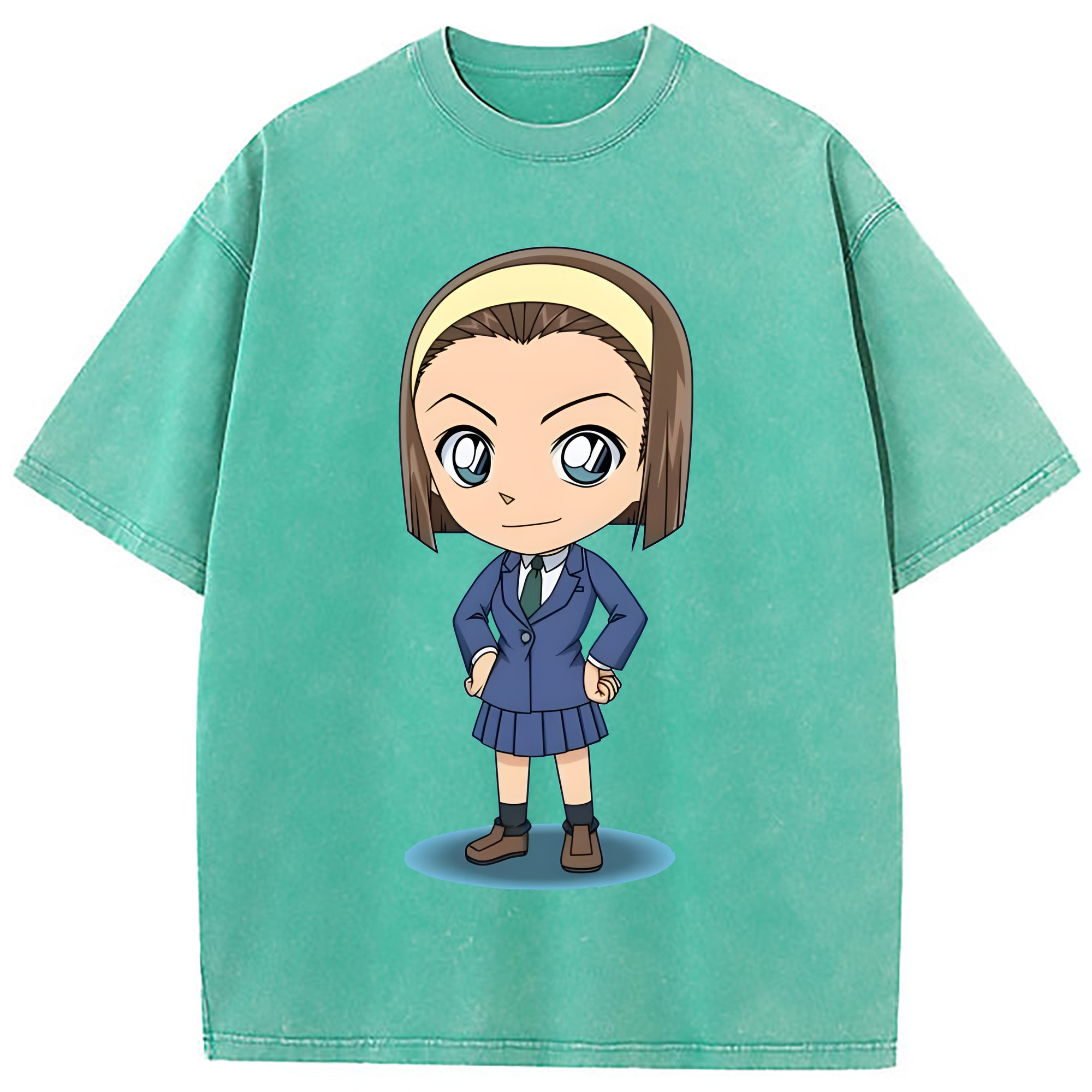 （画像用） 名探偵コナン 吉田 歩美 よしだ あゆみ Detective Conan my Yeager 綿100% ヴィンテージ風 半袖Tシャツ（フロントプリント）